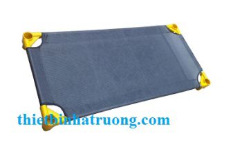 Giường lưới mầm non màu ghi